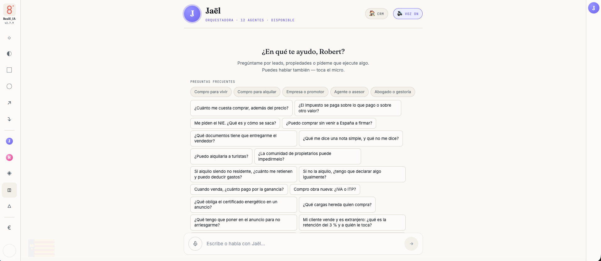Jaël dentro del CRM: las preguntas frecuentes por perfil, con su respuesta citada
